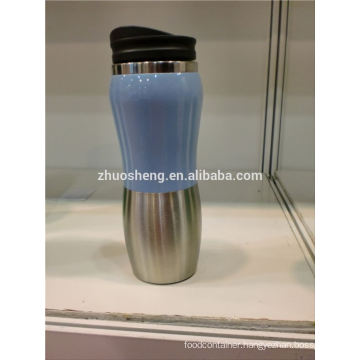 2015 new style double wall fashion stainless steel vacuum tumbler cup with handle